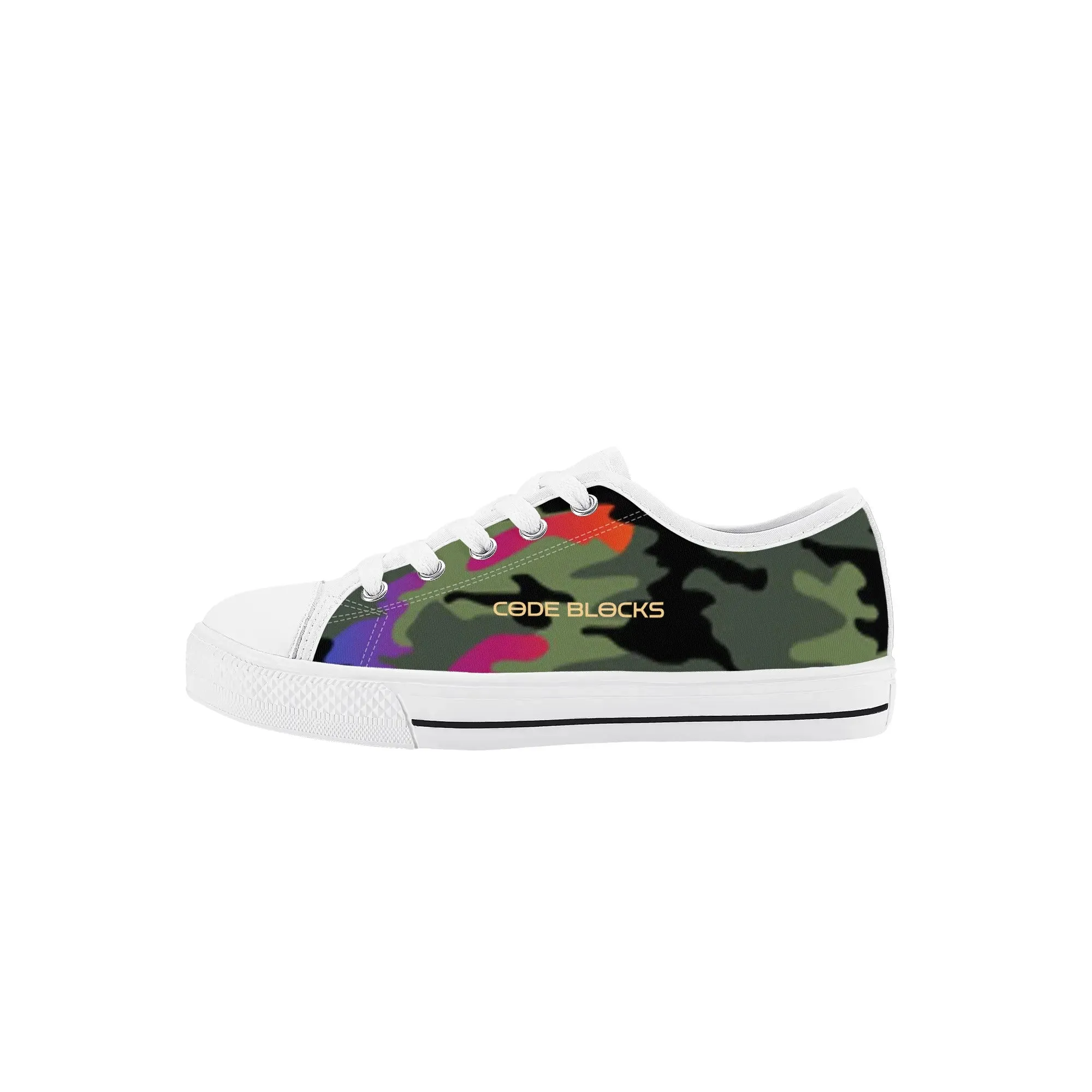 Kids Rubber Low Top Canvas Shoes