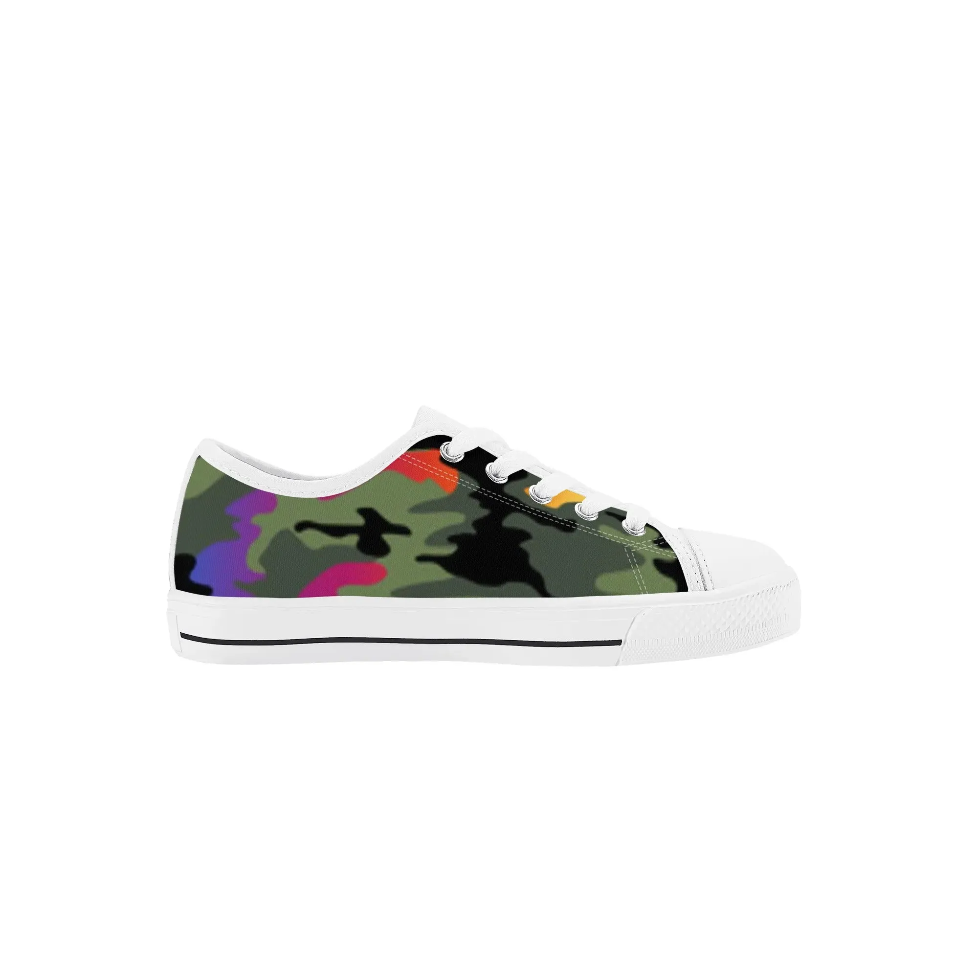 Kids Rubber Low Top Canvas Shoes