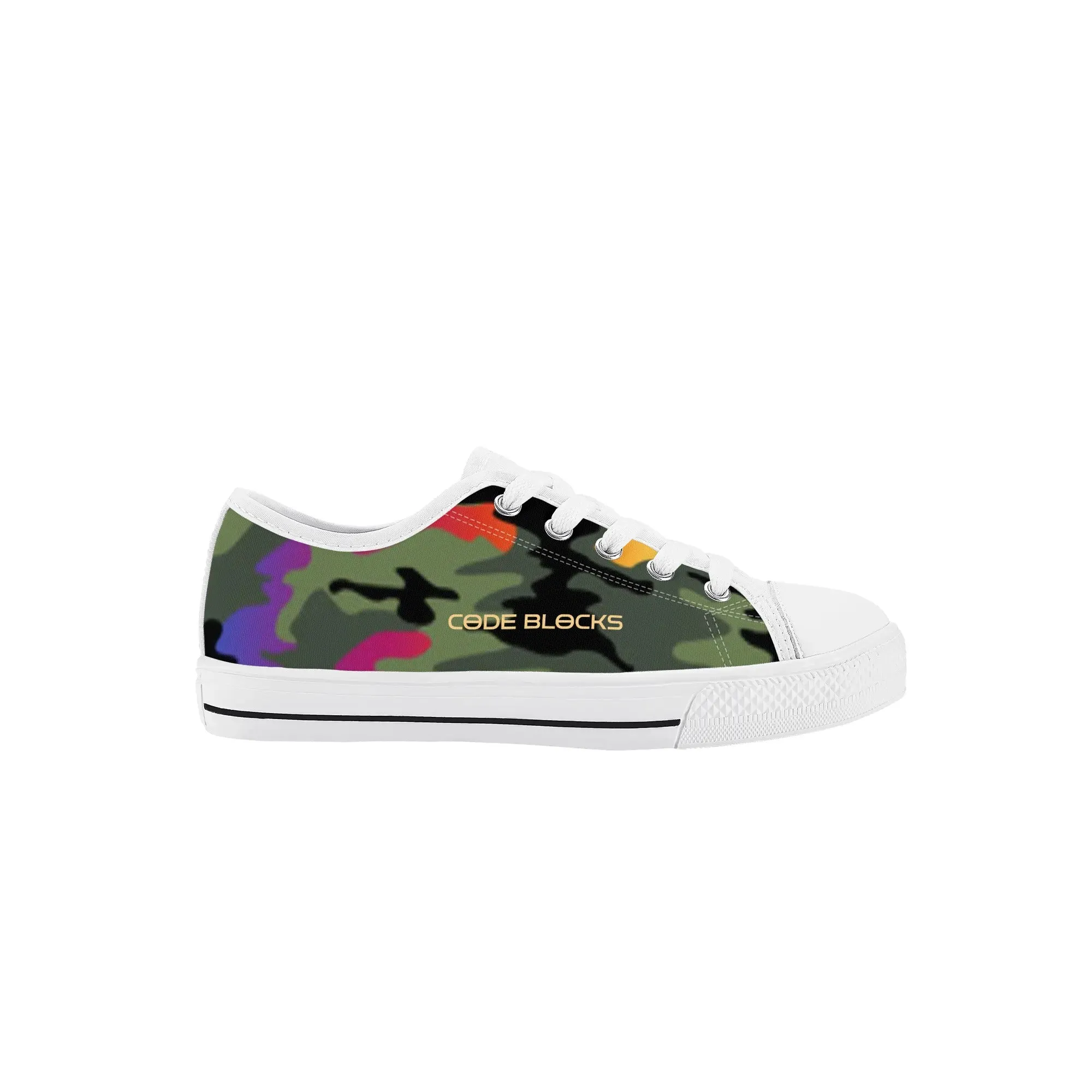 Kids Rubber Low Top Canvas Shoes