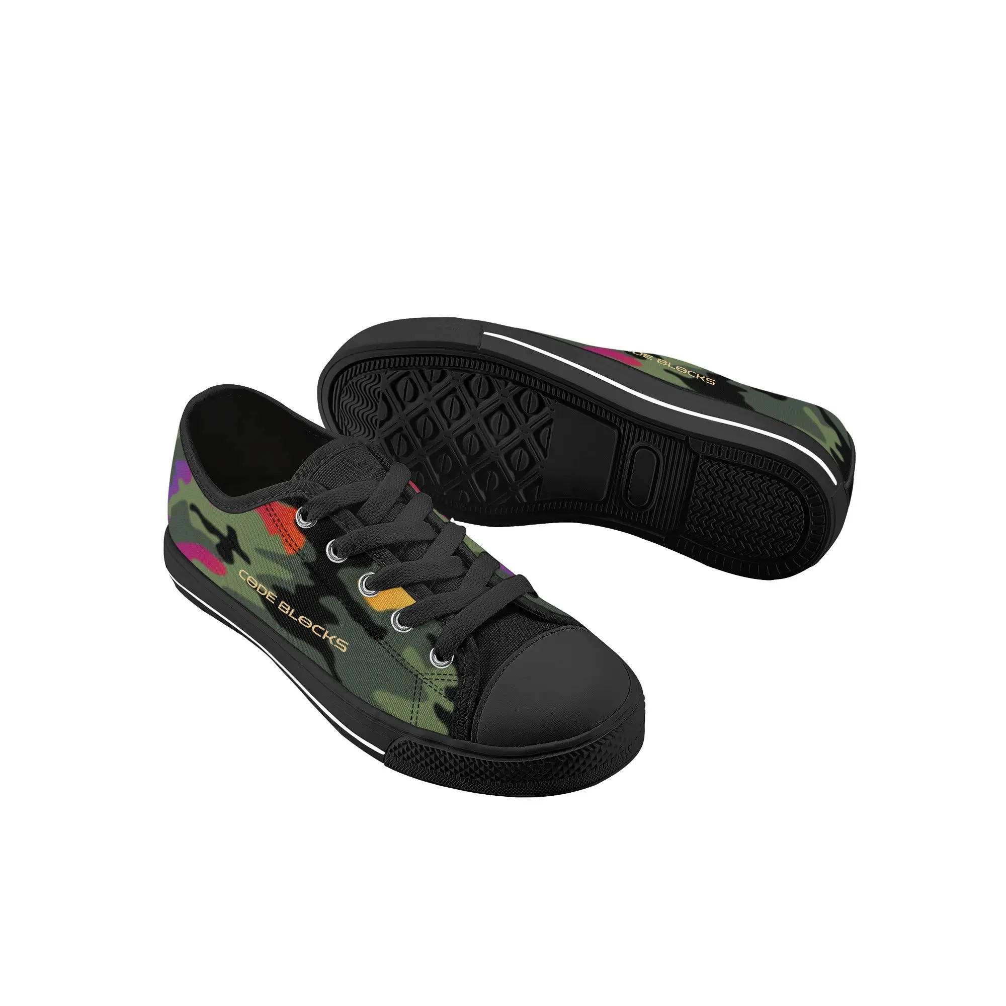 Kids Rubber Low Top Canvas Shoes