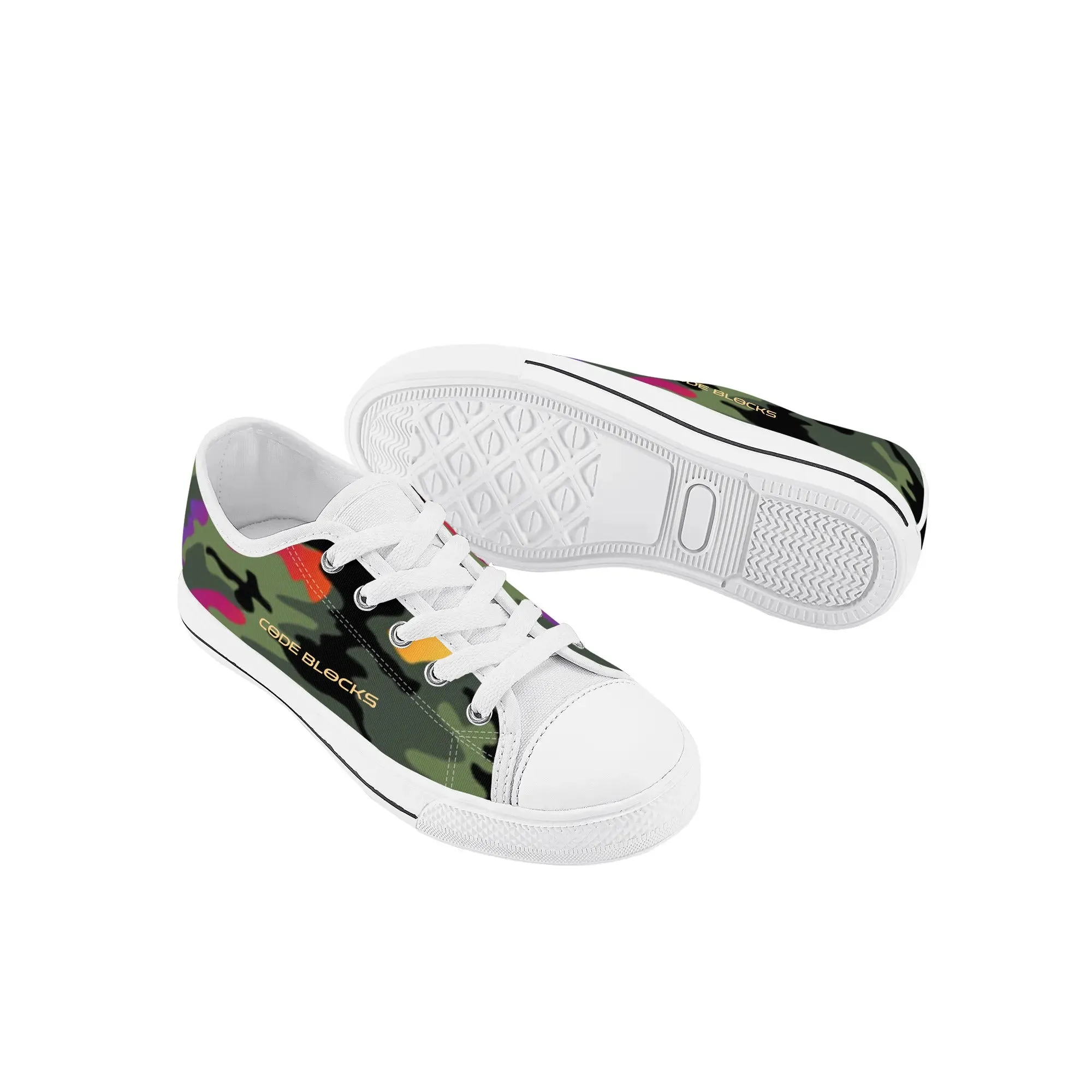 Kids Rubber Low Top Canvas Shoes