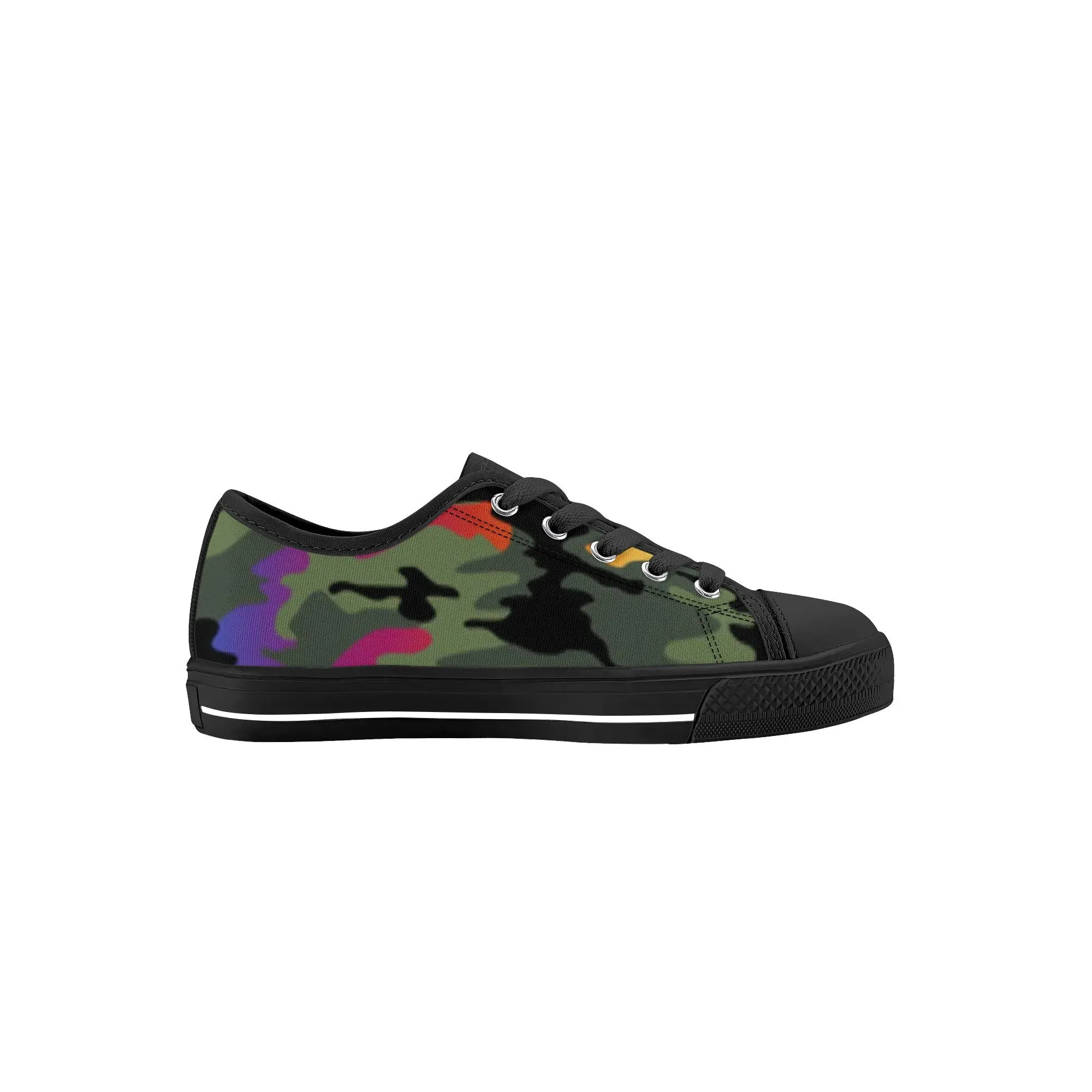 Kids Rubber Low Top Canvas Shoes