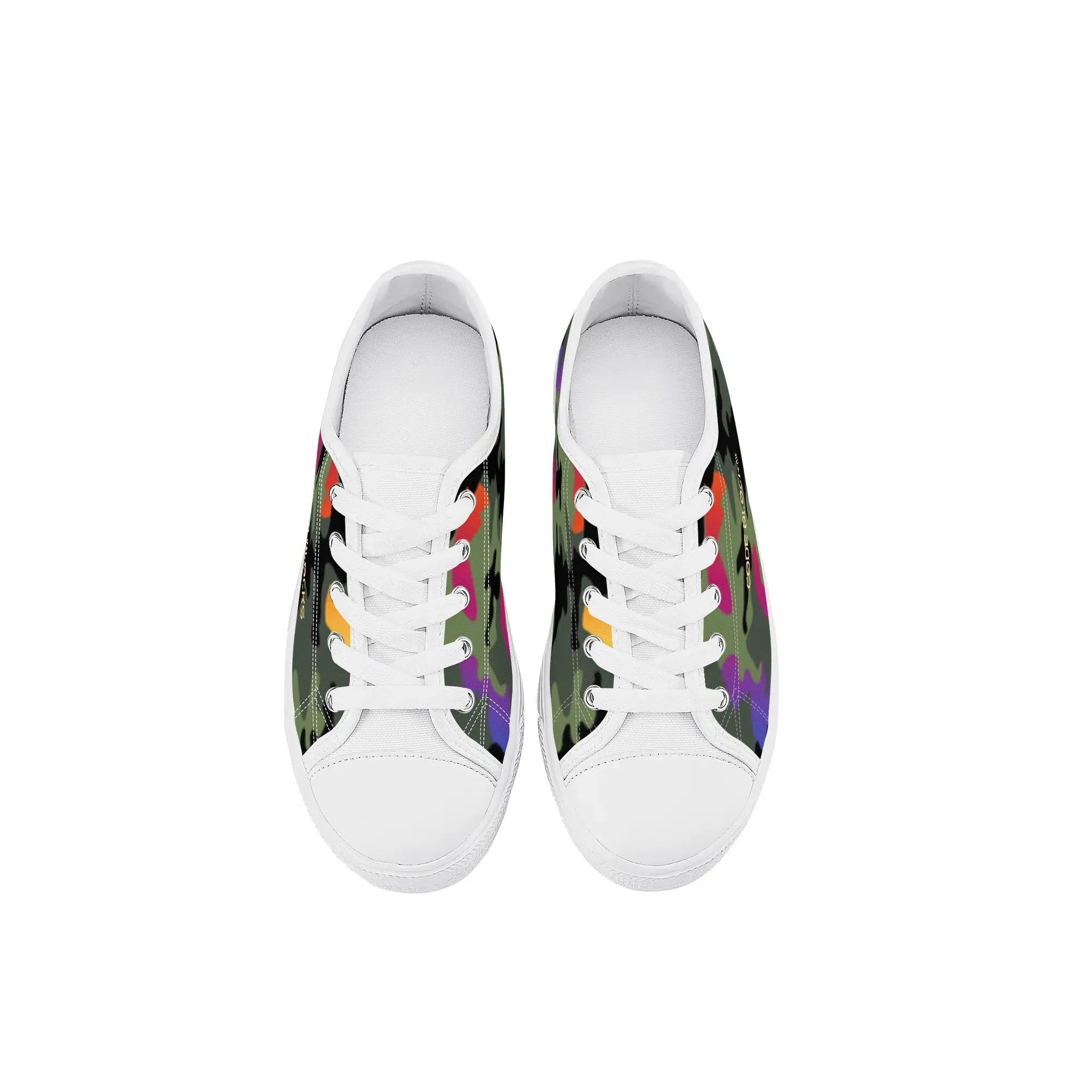 Kids Rubber Low Top Canvas Shoes