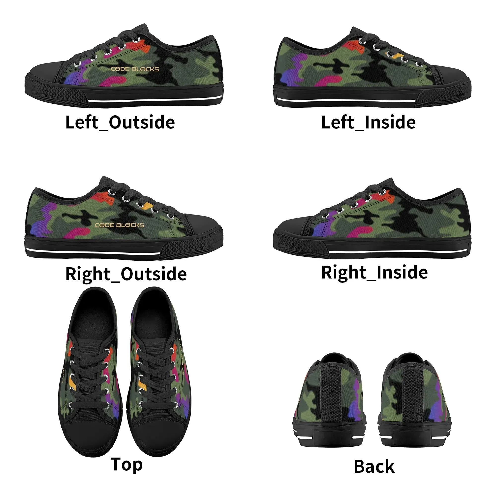 Kids Rubber Low Top Canvas Shoes