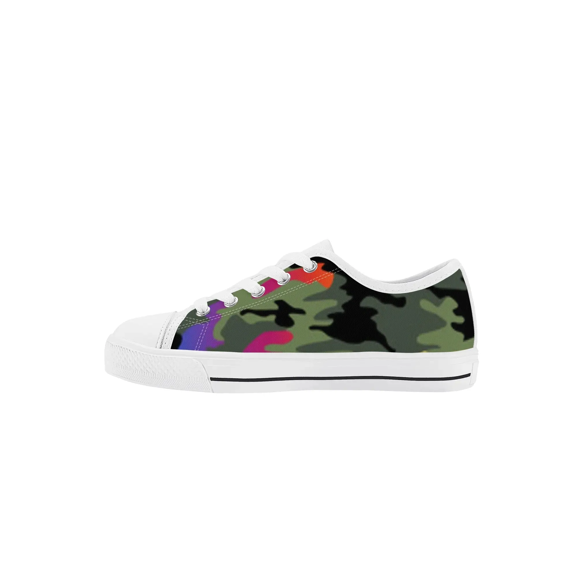 Kids Rubber Low Top Canvas Shoes