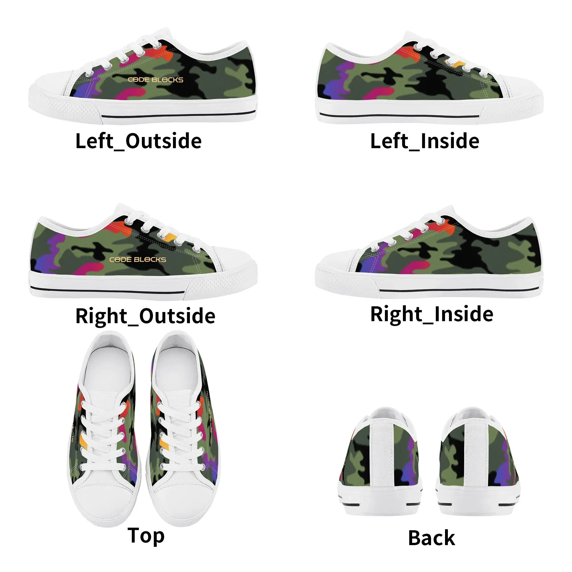 Kids Rubber Low Top Canvas Shoes