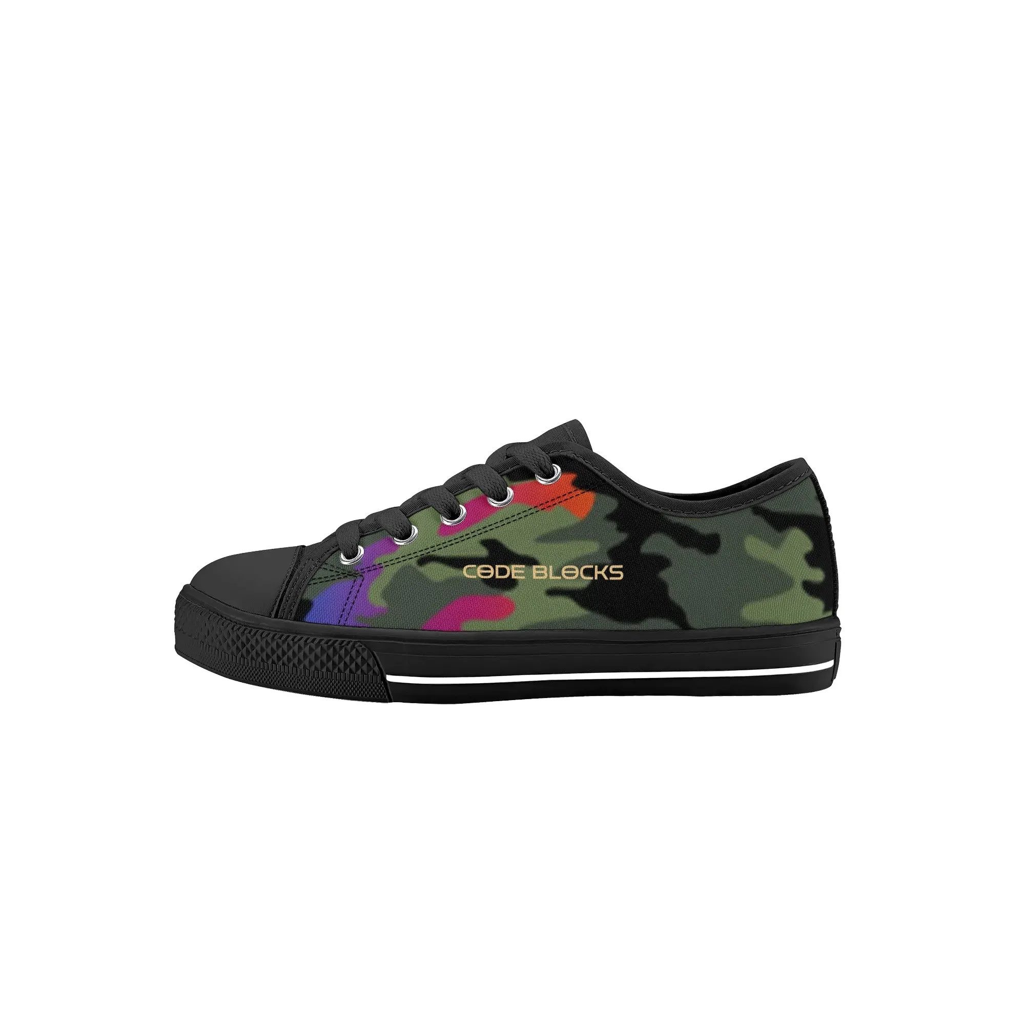 Kids Rubber Low Top Canvas Shoes