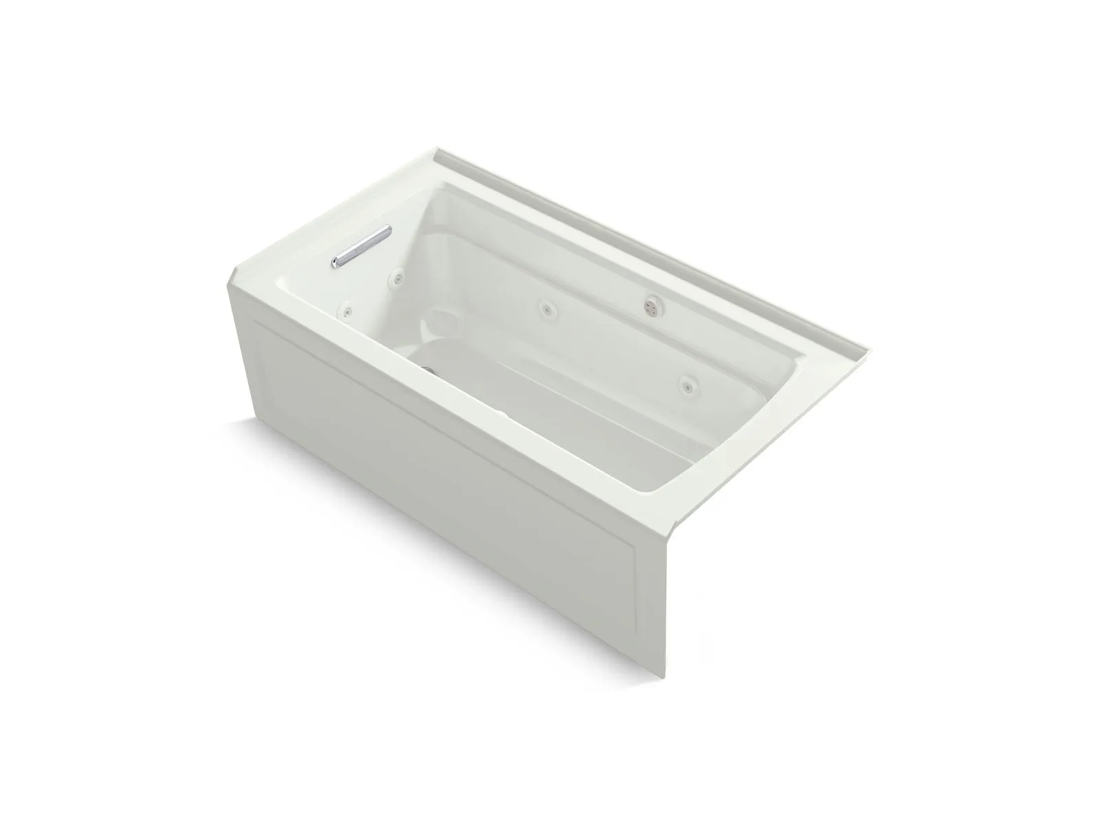KOHLER K-1122-XGHLA Archer 60" x 32" alcove Heated BubbleMassage air bath and whirlpool, left drain