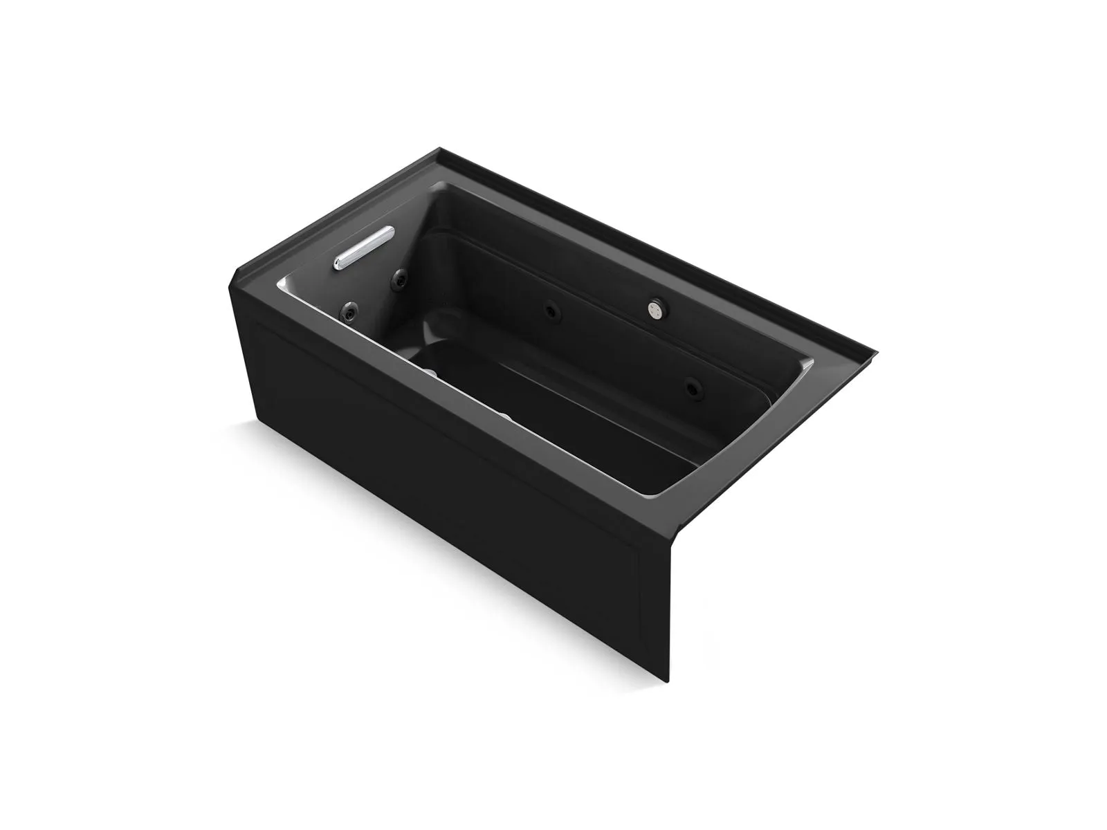 KOHLER K-1122-XGHLA Archer 60" x 32" alcove Heated BubbleMassage air bath and whirlpool, left drain