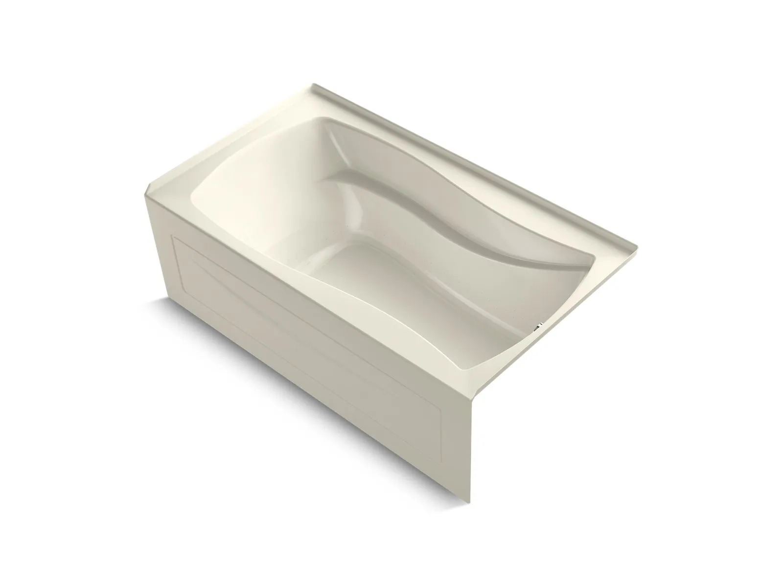 KOHLER K-1224-GHRA Mariposa 66" x 36" alcove Heated BubbleMassage air bath, right drain
