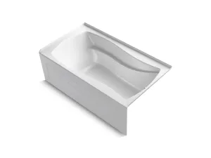 KOHLER K-1224-GHRA Mariposa 66" x 36" alcove Heated BubbleMassage air bath, right drain
