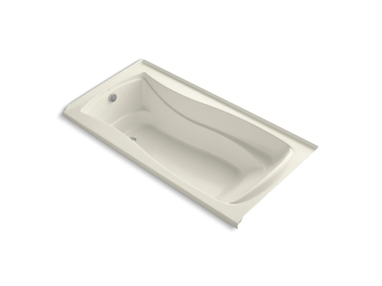 KOHLER K-1239-GHLF Mariposa 60" x 36" alcove Heated BubbleMassage air bath, left drain