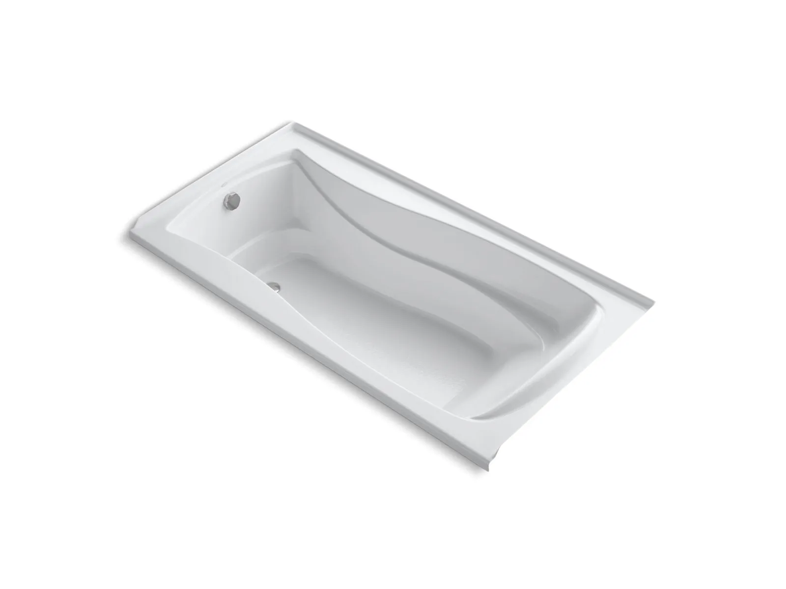 KOHLER K-1239-GHLF Mariposa 60" x 36" alcove Heated BubbleMassage air bath, left drain