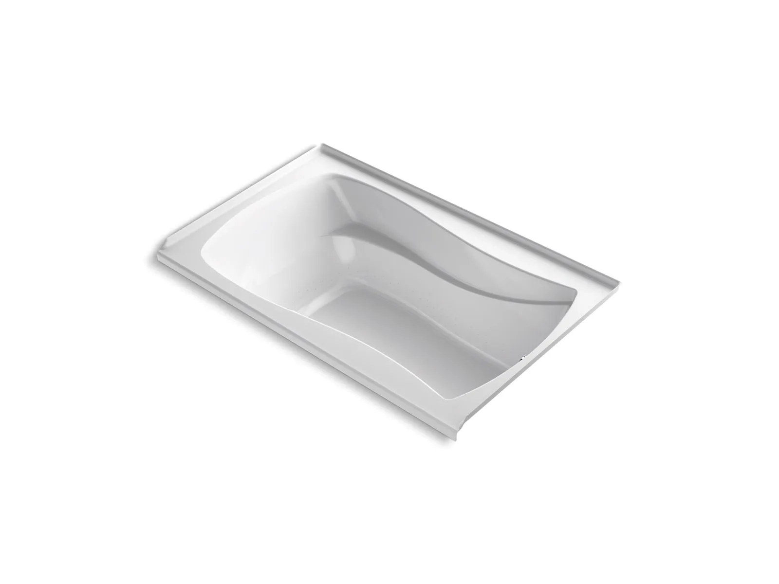 KOHLER K-1239-GHRF Mariposa 60" x 36" alcove Heated BubbleMassage air bath, right drain