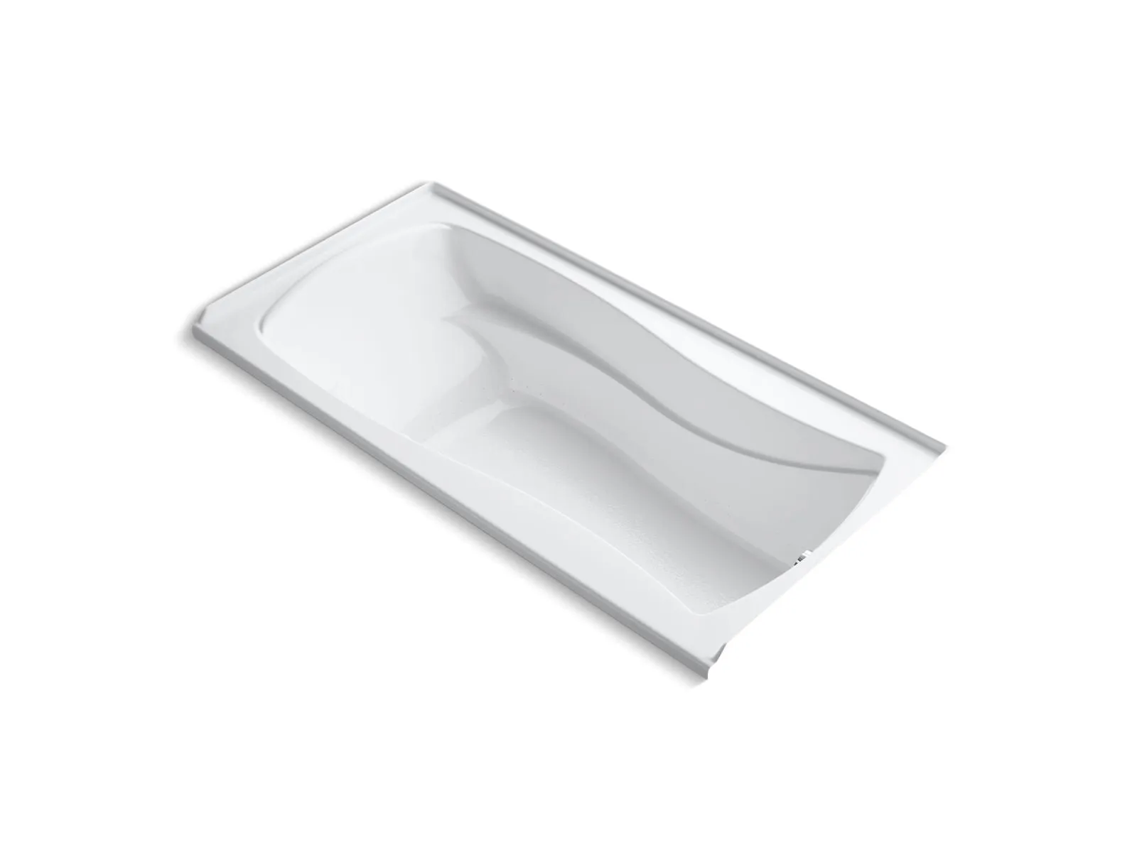 KOHLER K-1257-GHRF Mariposa 72" x 36" alcove Heated BubbleMassage air bath, right drain