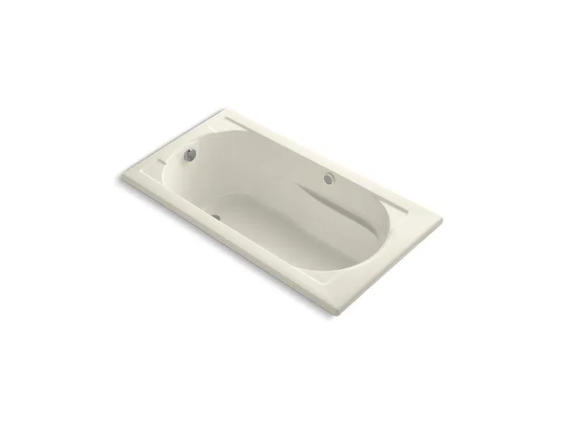 KOHLER K-1357-GH Devonshire 60" x 32" Heated BubbleMassage air bath with reversible drain