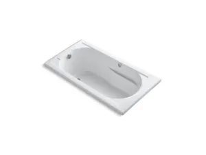 KOHLER K-1357-GH Devonshire 60" x 32" Heated BubbleMassage air bath with reversible drain