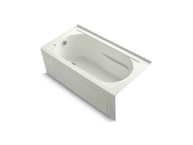 KOHLER K-1357-GHLAW Devonshire 60" x 32" Heated BubbleMassage air bath with Bask, alcove, left drain