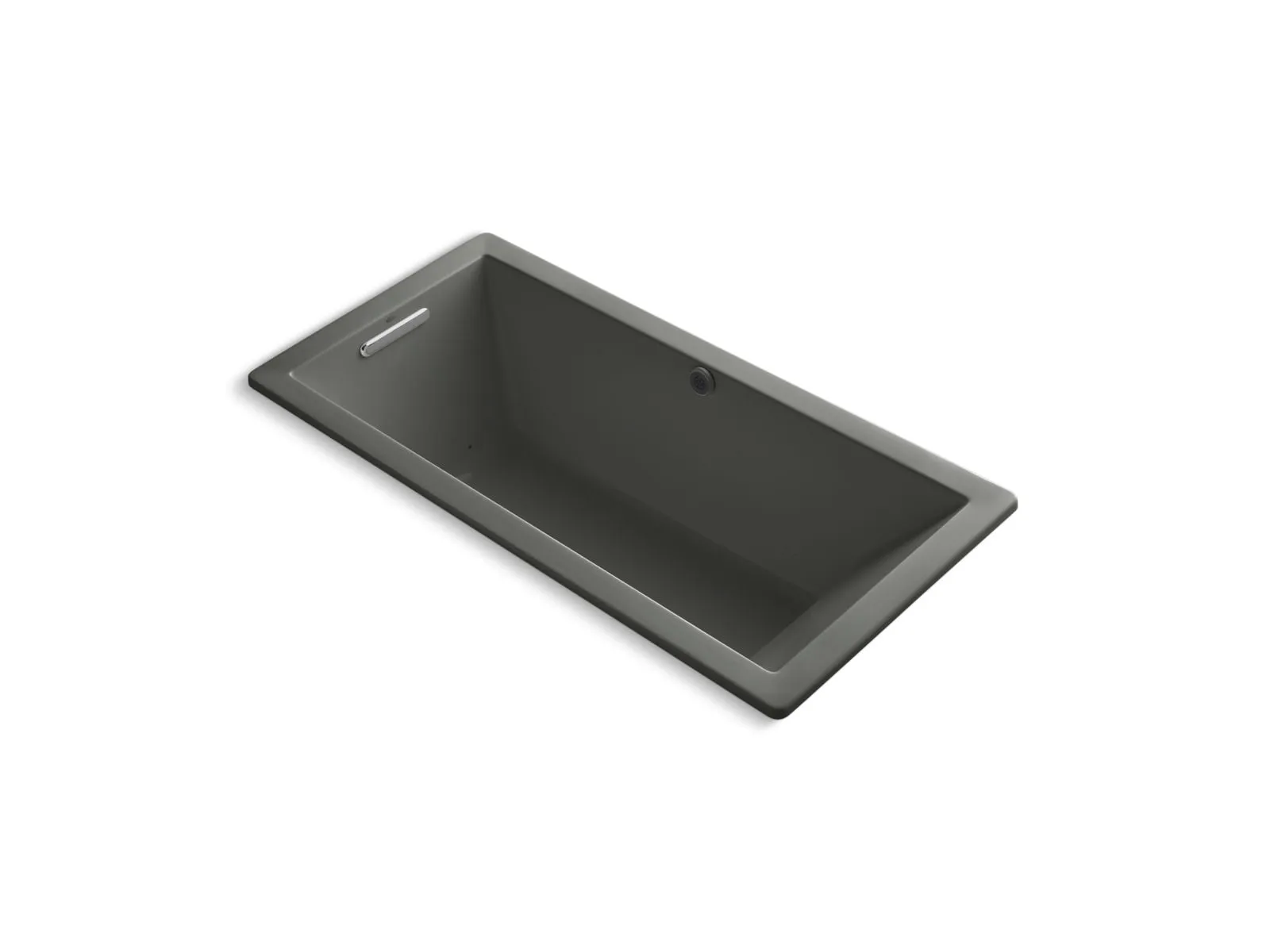 KOHLER K-1822-GHW Underscore 66" x 32" drop-in Heated BubbleMassage air bath with Bask heated surface