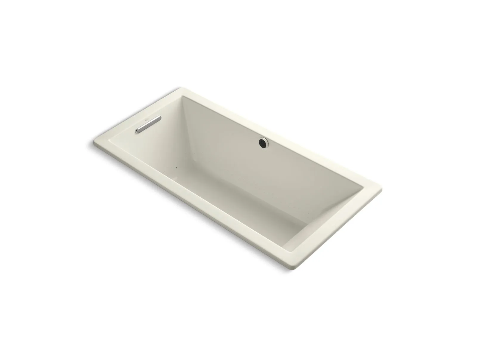 KOHLER K-1822-GHW Underscore 66" x 32" drop-in Heated BubbleMassage air bath with Bask heated surface