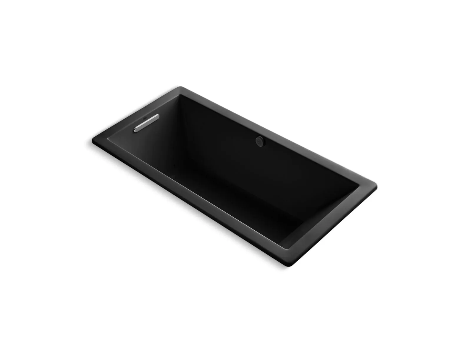 KOHLER K-1822-GHW Underscore 66" x 32" drop-in Heated BubbleMassage air bath with Bask heated surface