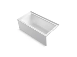 KOHLER K-1947-GHRAW Archer 60" x 30" alcove Heated BubbleMassage air bath with Bask heated surface, right drain