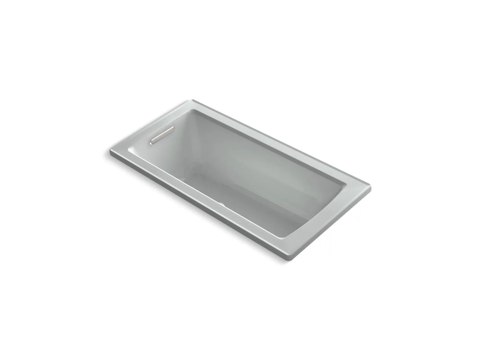 KOHLER K-1947-GHW Archer 60" x 30" drop-in Heated BubbleMassage air bath with Bask heated surface