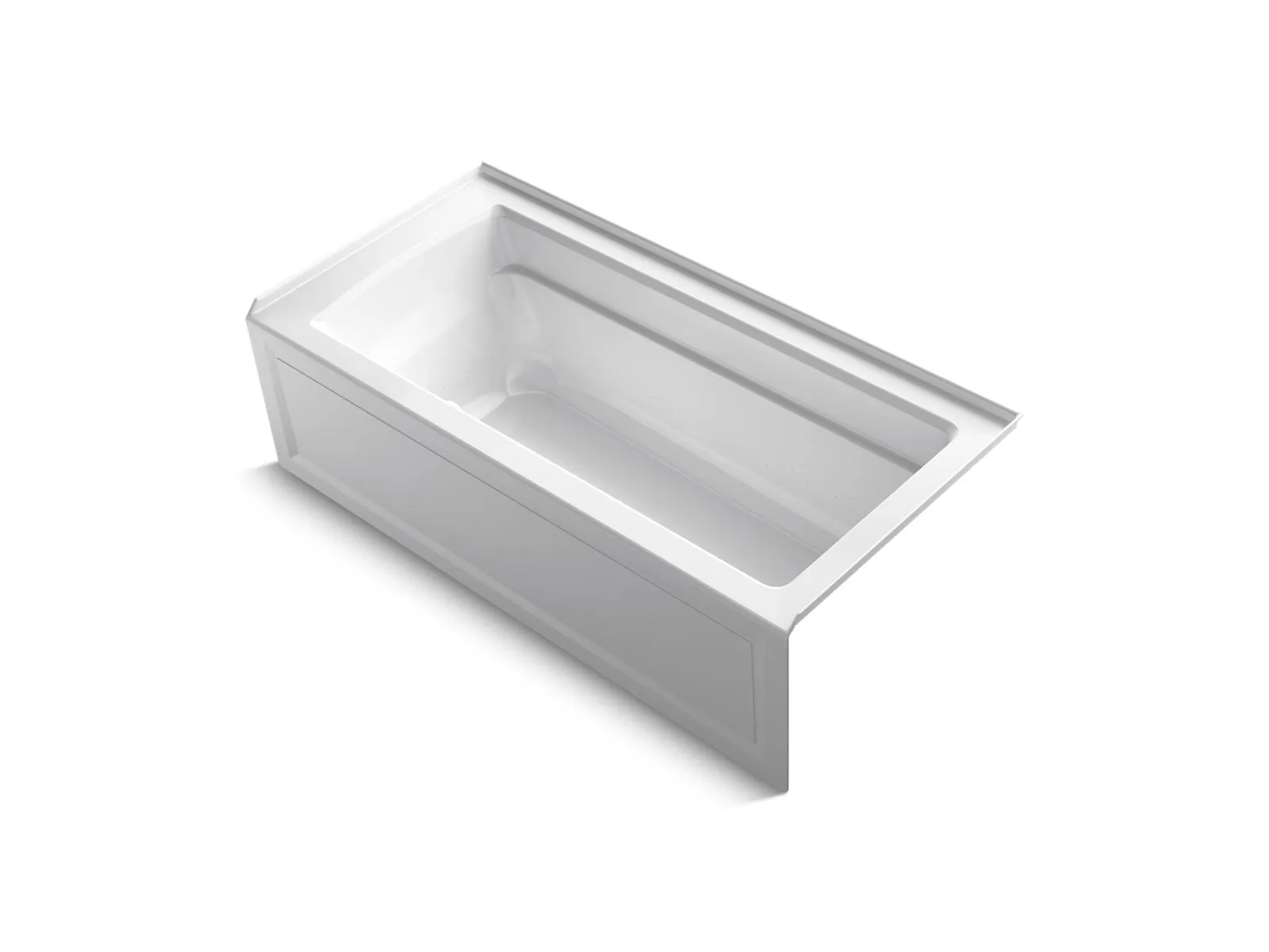 KOHLER K-1949-GHRAW Archer 66" x 32" alcove Heated BubbleMassage air bath with Bask heated surface, right drain