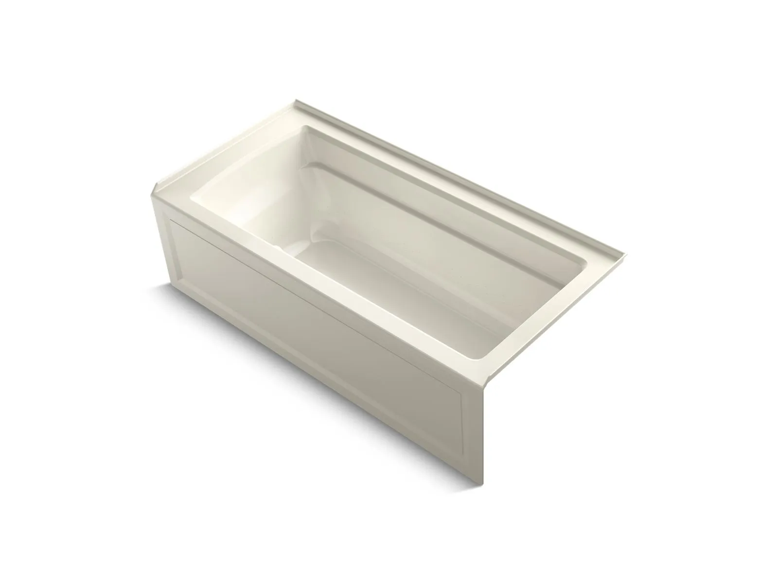 KOHLER K-1949-GHRAW Archer 66" x 32" alcove Heated BubbleMassage air bath with Bask heated surface, right drain