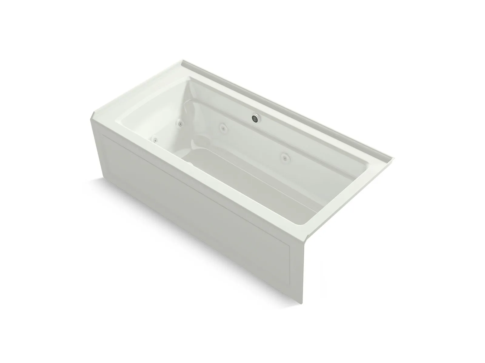 KOHLER K-1949-XGHRA Archer 66" x 32" alcove Heated BubbleMassage air bath and whirlpool, right drain