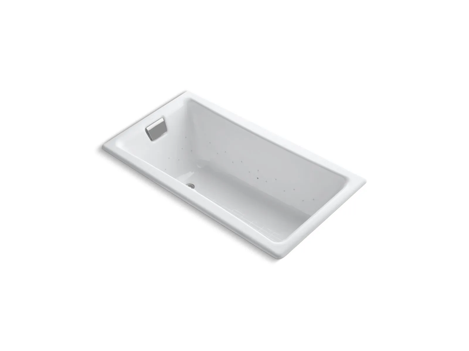 KOHLER K-852-GH0 Tea-for-Two 60" x 32" drop-in Heated BubbleMassage air bath