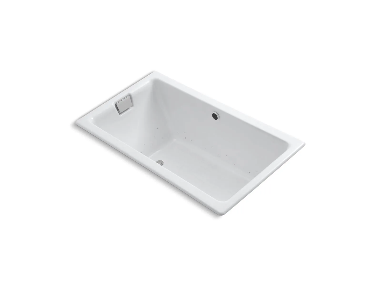 KOHLER K-856-GH0 Tea-for-Two 66" x 36" drop-in Heated BubbleMassage air bath