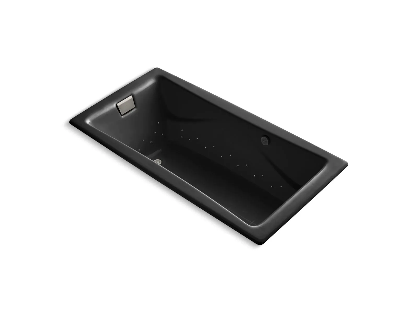KOHLER K-865-GHBN Tea-for-Two 71-3/4" x 36" drop-in Heated BubbleMassage air bath