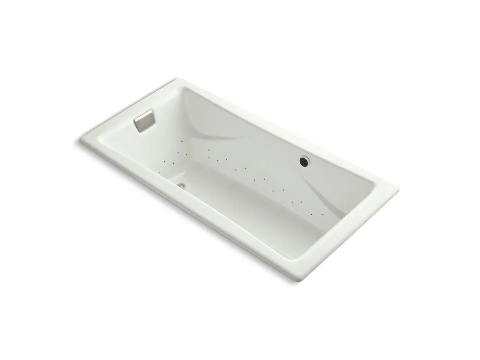 KOHLER K-865-GHBN Tea-for-Two 71-3/4" x 36" drop-in Heated BubbleMassage air bath
