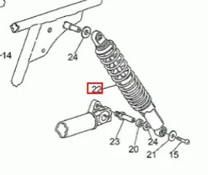 KONI REAR SHOCK 13 1/2 (#28550263)