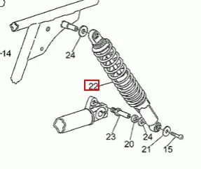 KONI REAR SHOCK 13 1/2 (#28550263)