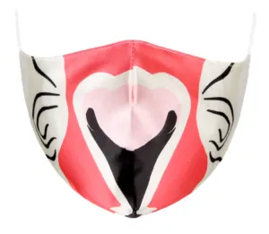Kutehealth Designed Printed Washable Mouth Cover with 3Pcs 5 Layers Filters -MONKEY KING
