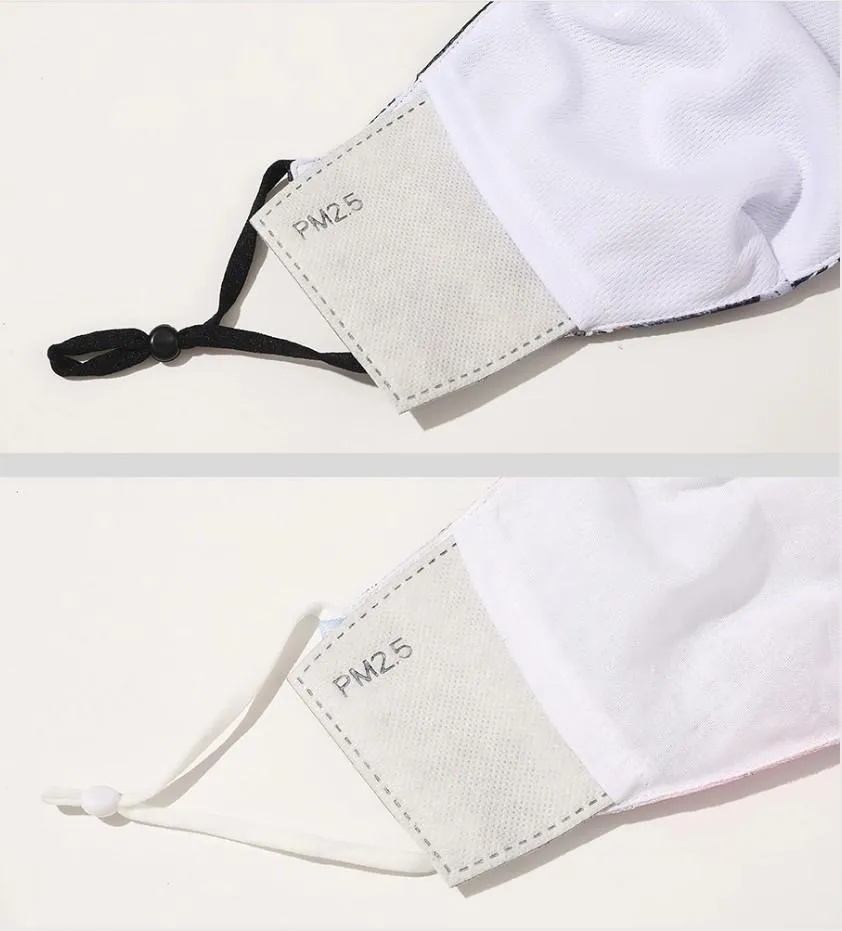 Kutehealth Designed Printed Washable Mouth Cover with 3Pcs 5 Layers Filters -MONKEY KING