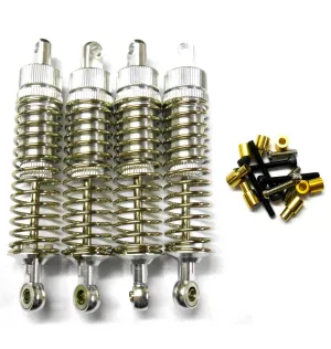 L385 1/10 Scale Alloy Adjustable Shock Absorbers Dampers 85mm Silver x 4