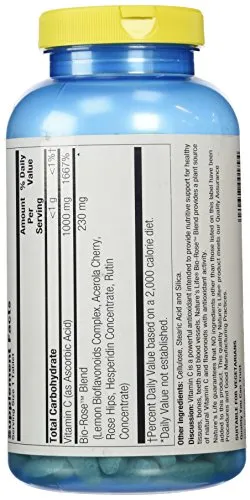 La vida de la naturaleza c-complex Tablets, 1000 mg, 250 Count