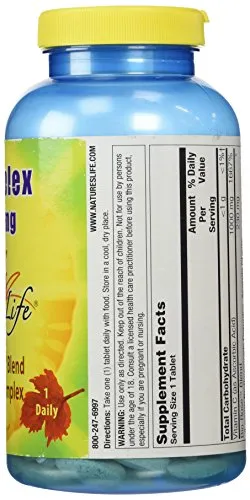 La vida de la naturaleza c-complex Tablets, 1000 mg, 250 Count
