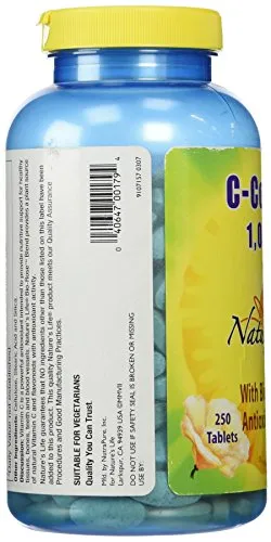 La vida de la naturaleza c-complex Tablets, 1000 mg, 250 Count