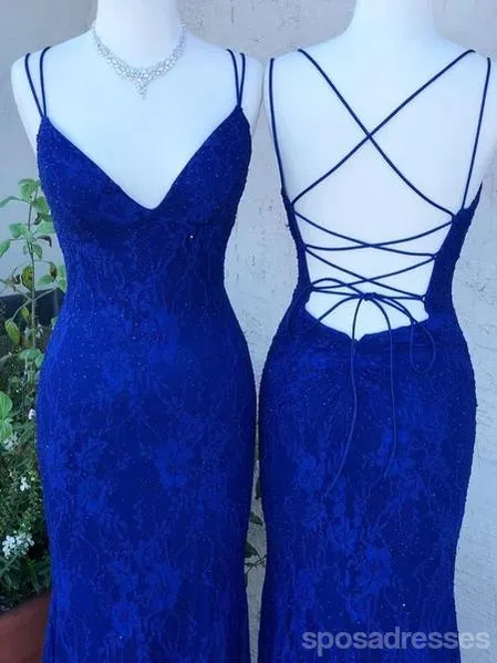 Lace Mermaid Long Evening Prom Dresses, Evening Party Prom Dresses, 12276