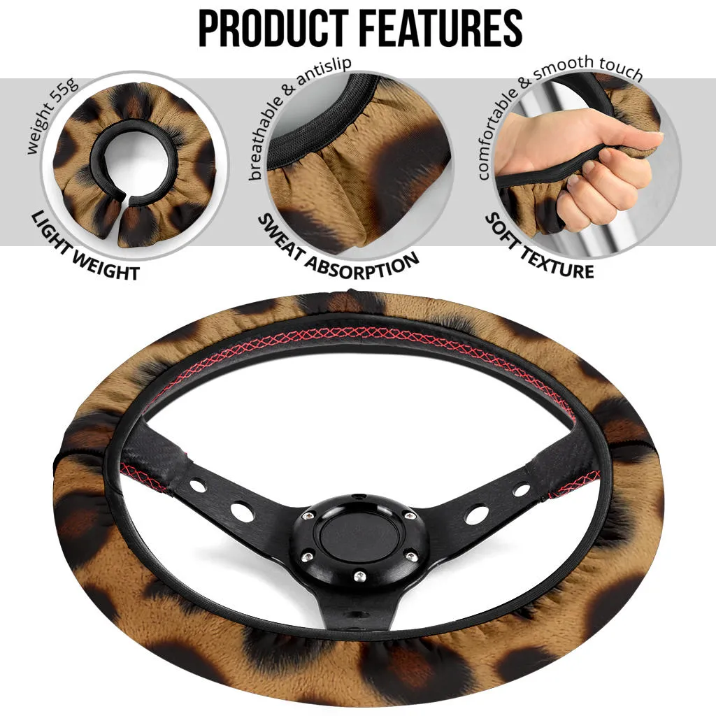 Leopard Steering Wheel Cover