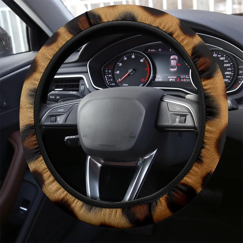 Leopard Steering Wheel Cover
