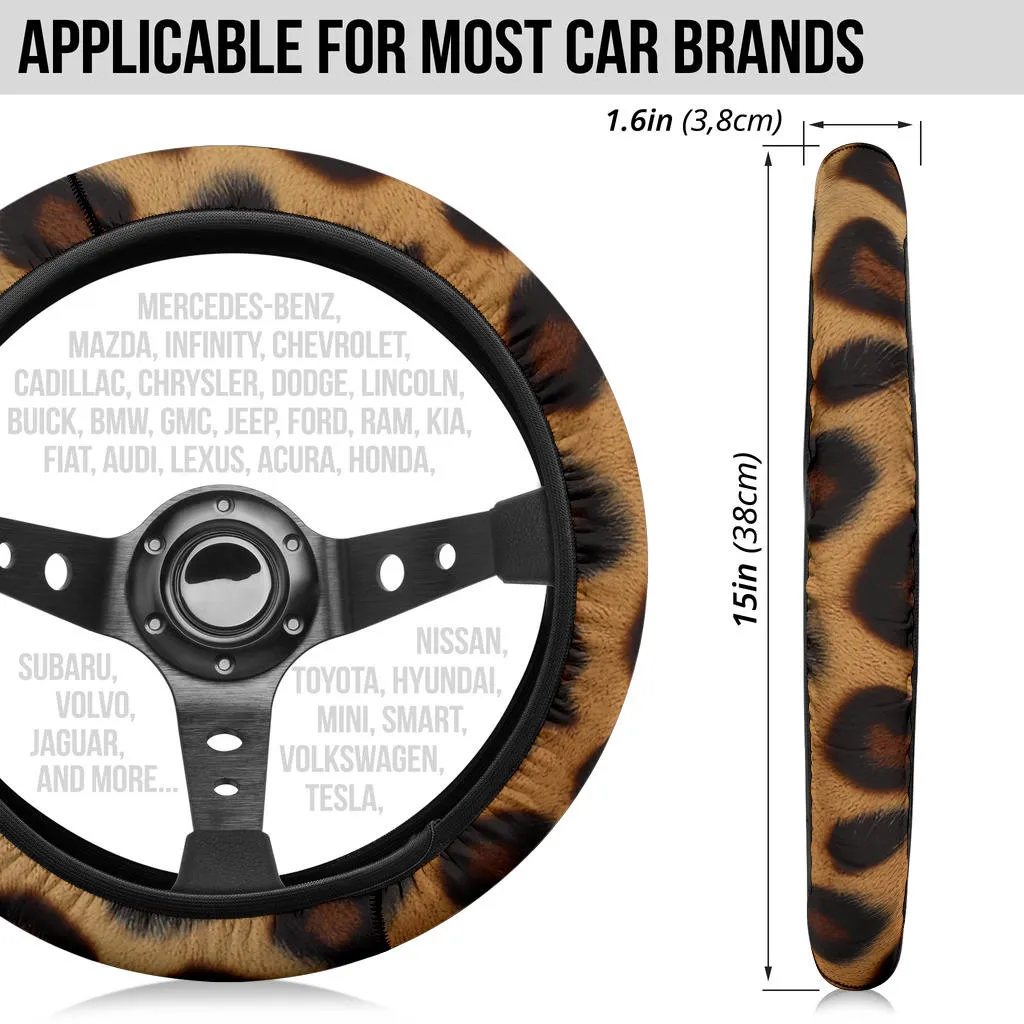 Leopard Steering Wheel Cover