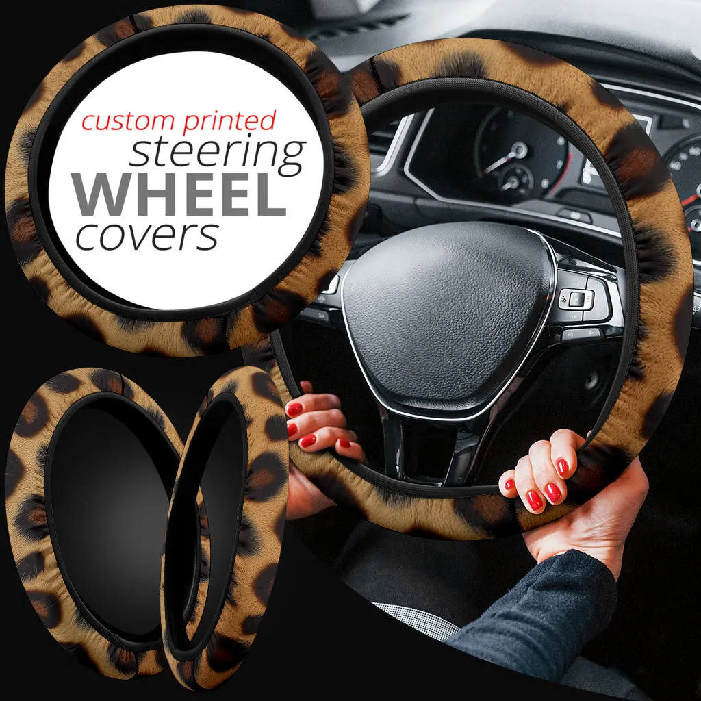 Leopard Steering Wheel Cover