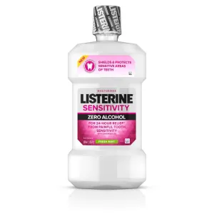 Listerine Sensitivity Zero Alcohol Mouthrinse, Fresh Mint
