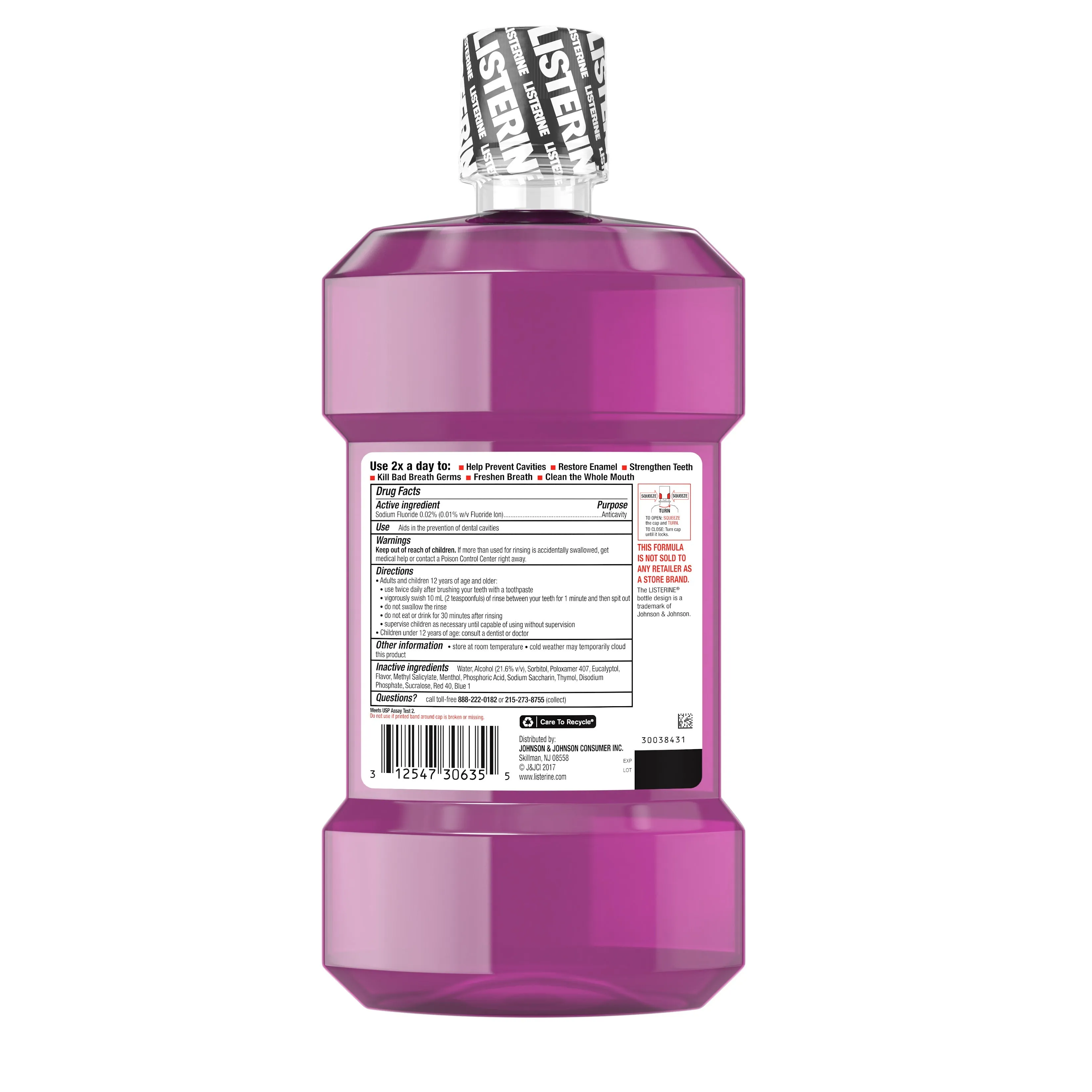 Listerine Total Care Anticavity Mouthwash, Fresh Mint