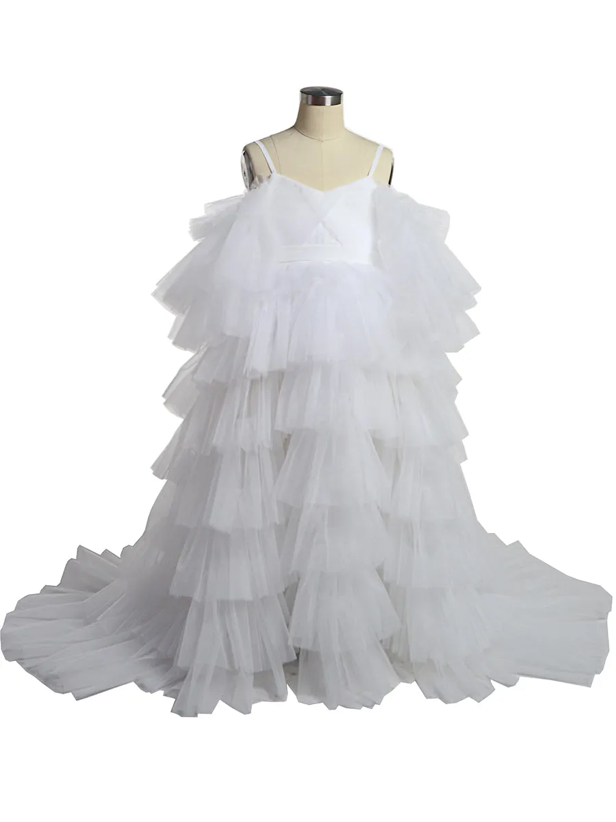 Little Girls Dress for Photo Shooting Kids Party Ball Gown Flower Girl Dresses Children's Party Dress for Wedding